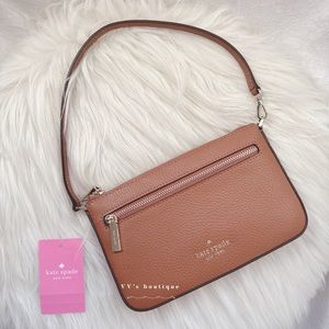 NWT Kate Spade Leila Convertible Wristlet Wallet Warm Gingerbread Brown K6088